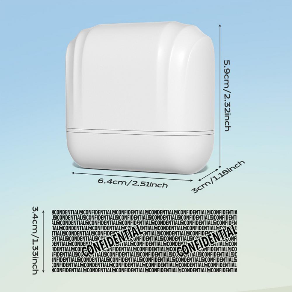 

Роликовый штамп для защиты персональных данных, анти-вор, самозаправляющийся, черный непрозрачный чернильный ролик, штамп для защиты ID для номеров, накладных белый