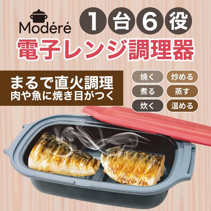 Microwave 6 In Includes Time Dishwasher Safe Modéré Cooker, Rectangular, Square, 1, Recipes, Saving,