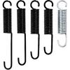 5 PCS Motorcycle Side Stand Springs, 75mm/90mm/100mm/110mm/120mm Kickstand Spring Kit, Heavy Duty Brake Pedal Return Springs for Motorbikes Scooters
