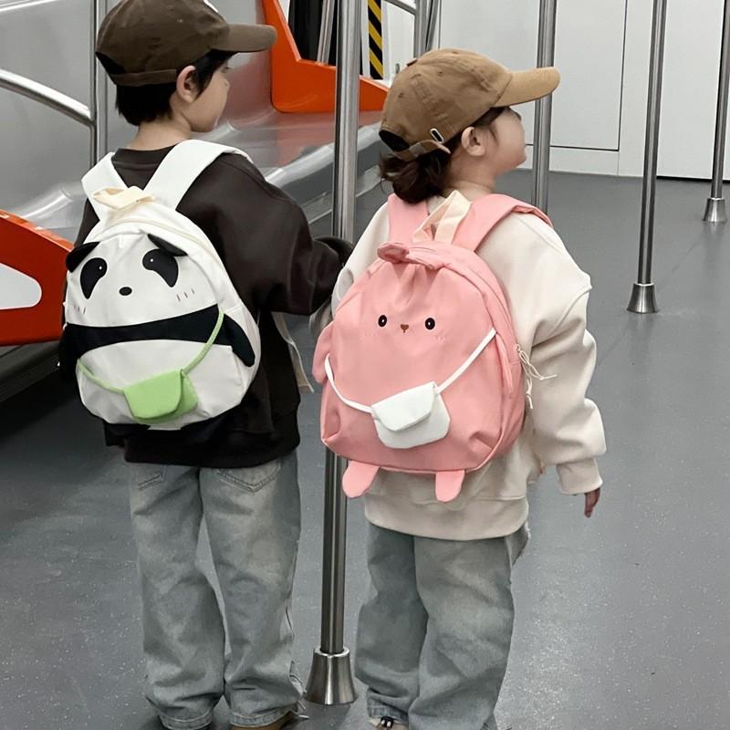 Cute Rabbit Backpack For Kindergarten Kids Modern Stylish Breathable And Lightweight Cotton School Bag