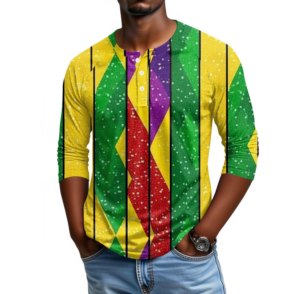 Pánské tričko s raglánovými rukávy a tříčtvrtečními rukávy