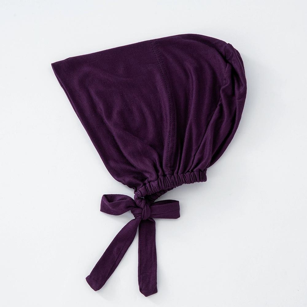 

82 кольори Зав язки ззаду Підшапки Мода Жіночий Внутрішній Хіджаб Мусульманська Шапочка Боне Звичайний Ісламський Бавовна Спандекс Джерсі DEW Підшарф