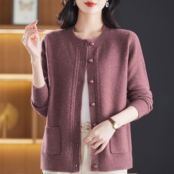 Women's Camisole-Matching Cardigan Sweater Jacket Knitwear Spring Autumn Thickened Outer Wear Loose Plus-Size High-Grade Top