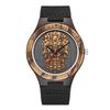 Wooden Watch Quartz Scale Dial Double Color Watch Round Dial Men's Watch