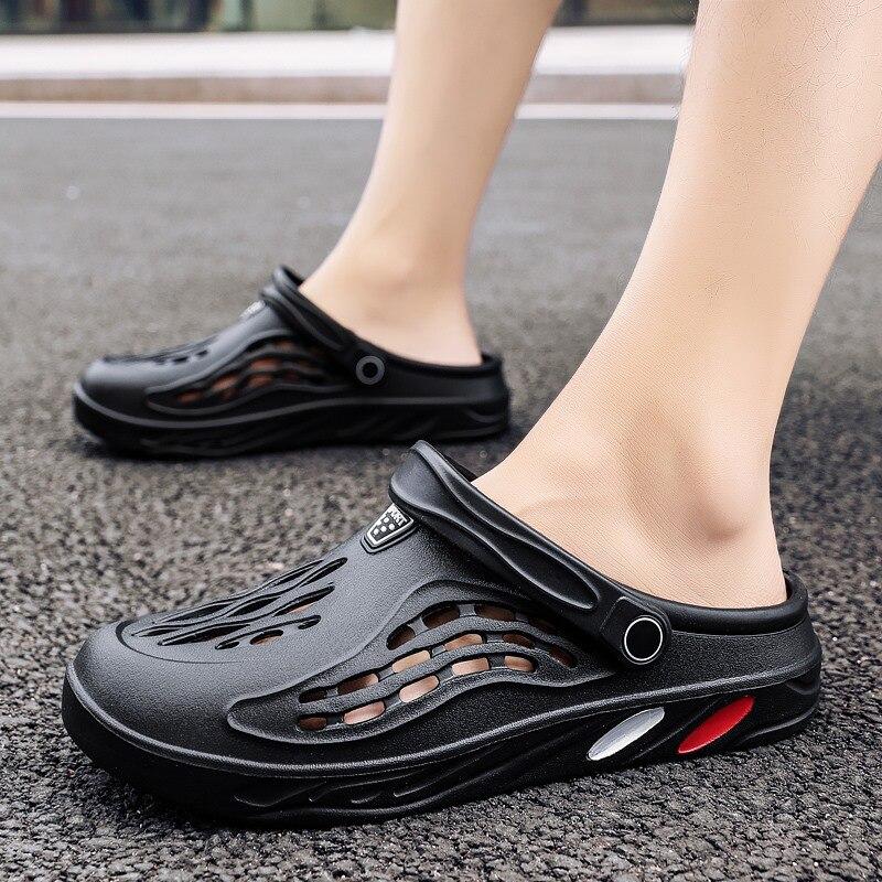 Men Shoes Unisex Summer Hollow Slippers Fashion Outdoor Sneakers Breathable Casual Couple Beach Sandal Flip Flops Shoes Slippers