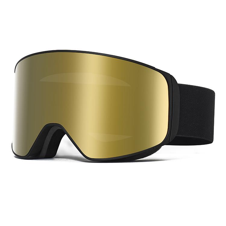 Ski goggles Double-layer anti-fog magnetic ski goggles, wind and sand resistant, suitable for myopia, ski protective eyewear