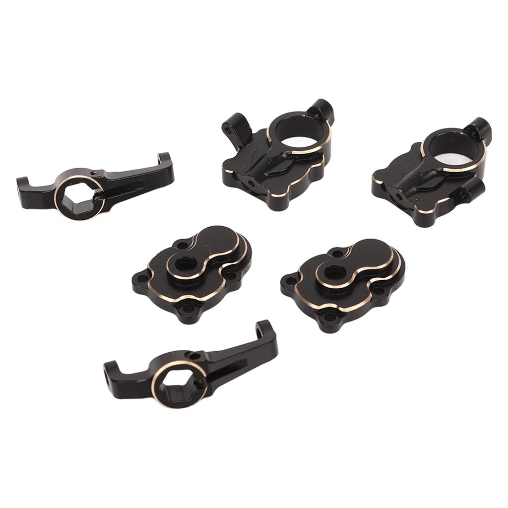 RC Front Rear Axle Gear Cover Steering Cup C Hub Carrier Brass Upgrade Parts for FMS FCX24 1/24 Crawler