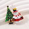 Weihnachts-Damen-Feiertagsdekoration Weihnachtsbaumzubehör Weihnachts-Schneemann-Brosche