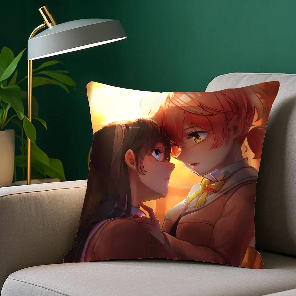Bloom Into You Bilibili Animation Pillow Case Sofa Cushion Cover Room Home Decoration