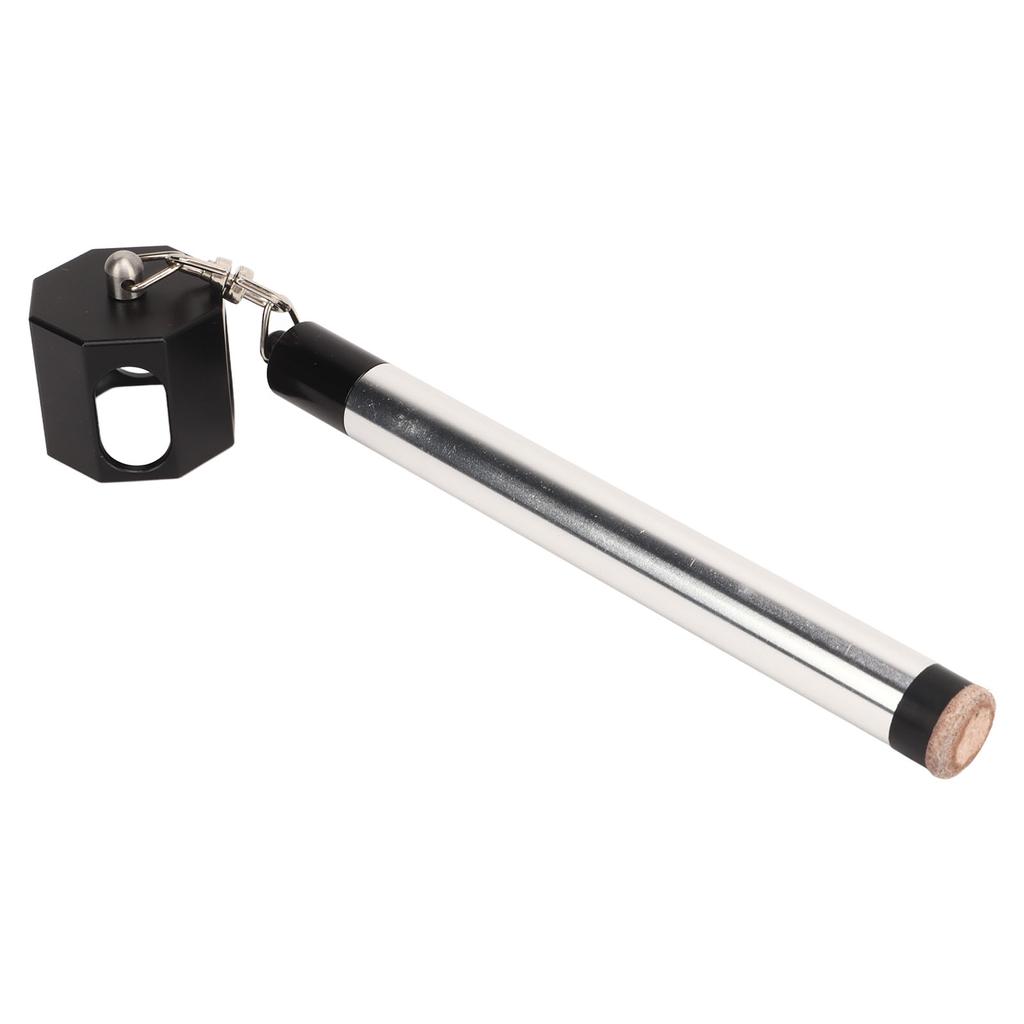 2 In 1 Pool Cue Chalk Holder Billiard Cue Tip Pricker Nonslip Chalk Holder For Billiards Silver Black