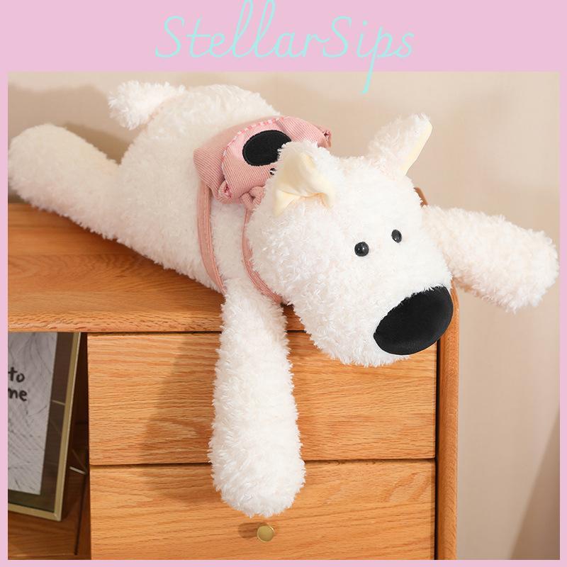 Adorable Plush West Highland White Terrier Backpack Dog Toy 50cm Perfect For Kids And Gifts