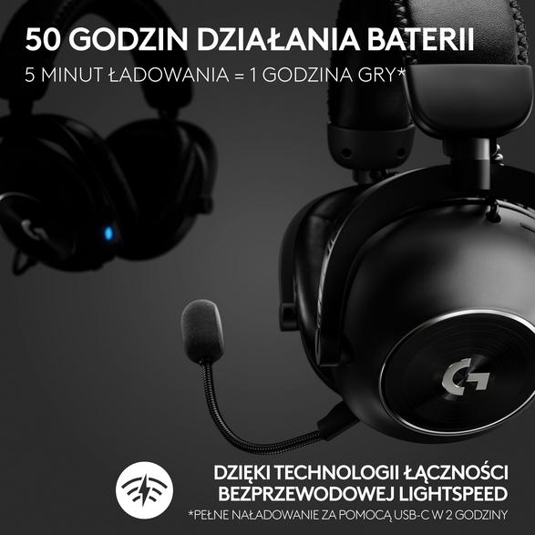 Logitech G Pro X2 Lightspeed Headphones Black