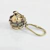 Vintage Brass Lantern Keychain Handmade Decorative Key Ring Collectible Gift Accessory