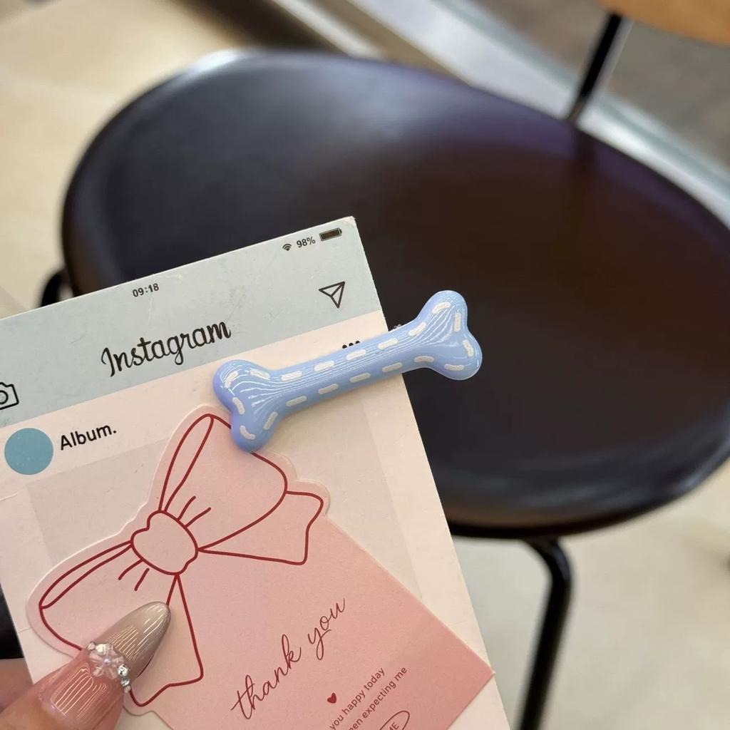 Cream Wind Line Bone Hairpin Duck Bill Clip Girl Heart Bangs Side Clip Cute Headgear Hairpin