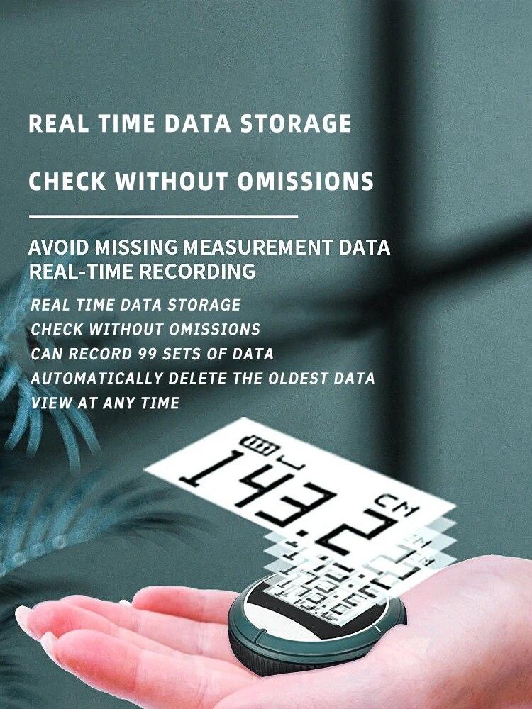 

1 PC Electronic Tape Measure Rangefinder Multifunctional Straight Surface Diameter Measuring Instrument Mini R-oller Ruler зелёный