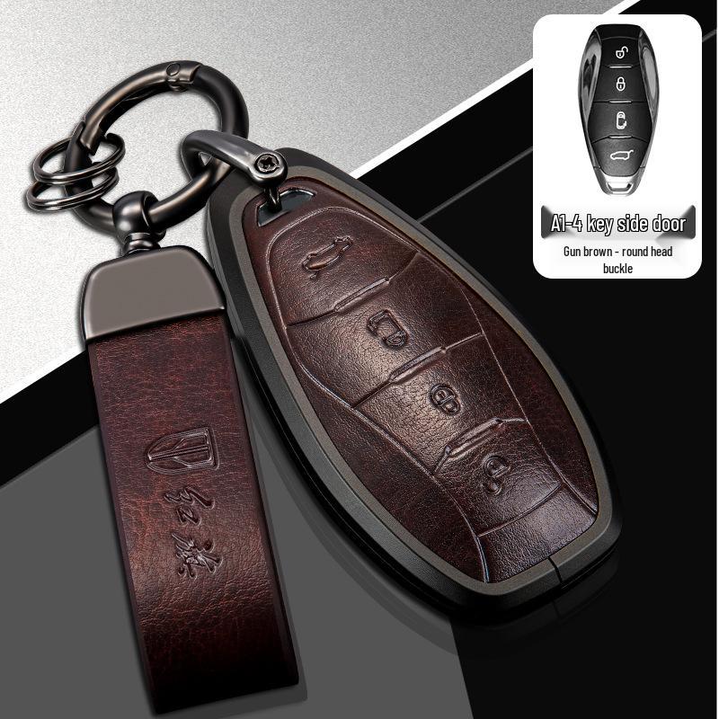 Premium Biao Che Zu Hongqi H5/HS7 Key Case for Men & Women – Full-Cover Protective Bag