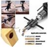 Adjustable Hole Cutter 45 Degrees Chamfer Circle Hole Cutter Drill Bit  DIY Tool