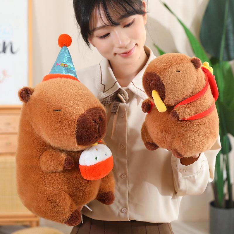 Pull French Fries Capybara Kapibara Plush Toy Birthday Party Capybara Plush Toy Furniture Ornament