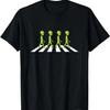 Aliens Crossing and Walking Across Road Funny Gift T-Shirt