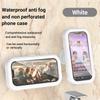 360 Degree Rotation Waterproof Shower Phone Holder Rotation Angle Adjustable Telescoping Wall Mount Phone Holder for Bathroom Kitchen Bracket Stand