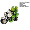 Motorcyclist Frog Figurine Frog Couple Statue Home Riding Motorcycle Decoration Frog Sculpture