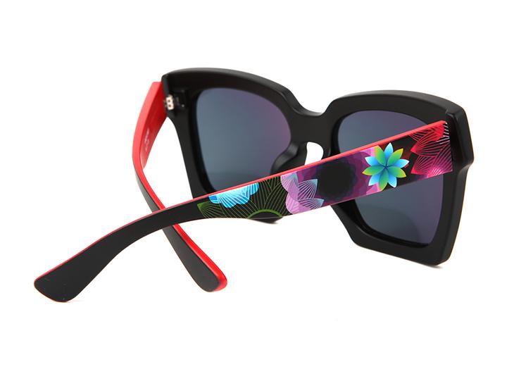 Sodamon Horn-Rimmed Sunglasses Fashion Black Sunglasses Mirror Sunglasses Ht602-C09