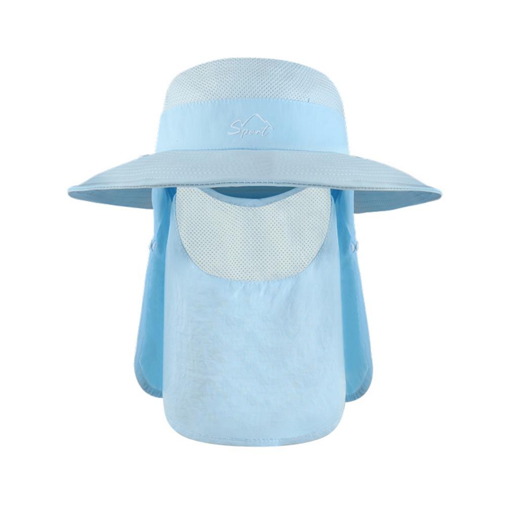 

Removable Neck Flap Removable Visor Hat Quick Drying Bucket Hat Outdoor Fishing style 1