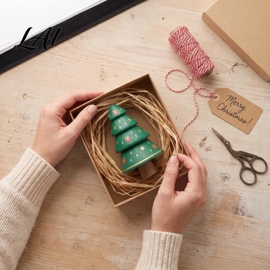 Handmade Holiday Decoration DIY Unfinished Wooden Kit Blank Craft Christmas Tree Wood Figurines Party Crafting Material for Kids Painting