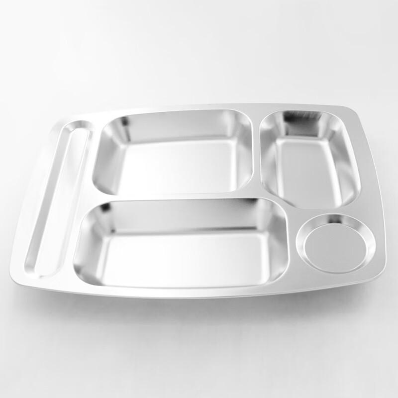 Stainless Steel 5-Compartment Lunch Tray