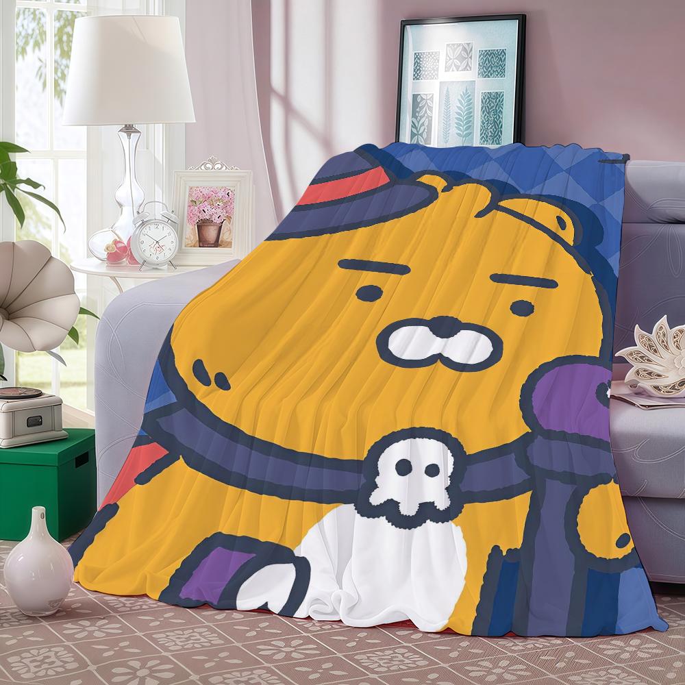 Cartoon cute K Ka K kaos F Friends Blanket For Sofa Office Bed Plane Travel Sleep Read Relax Camping Soft And Warm
