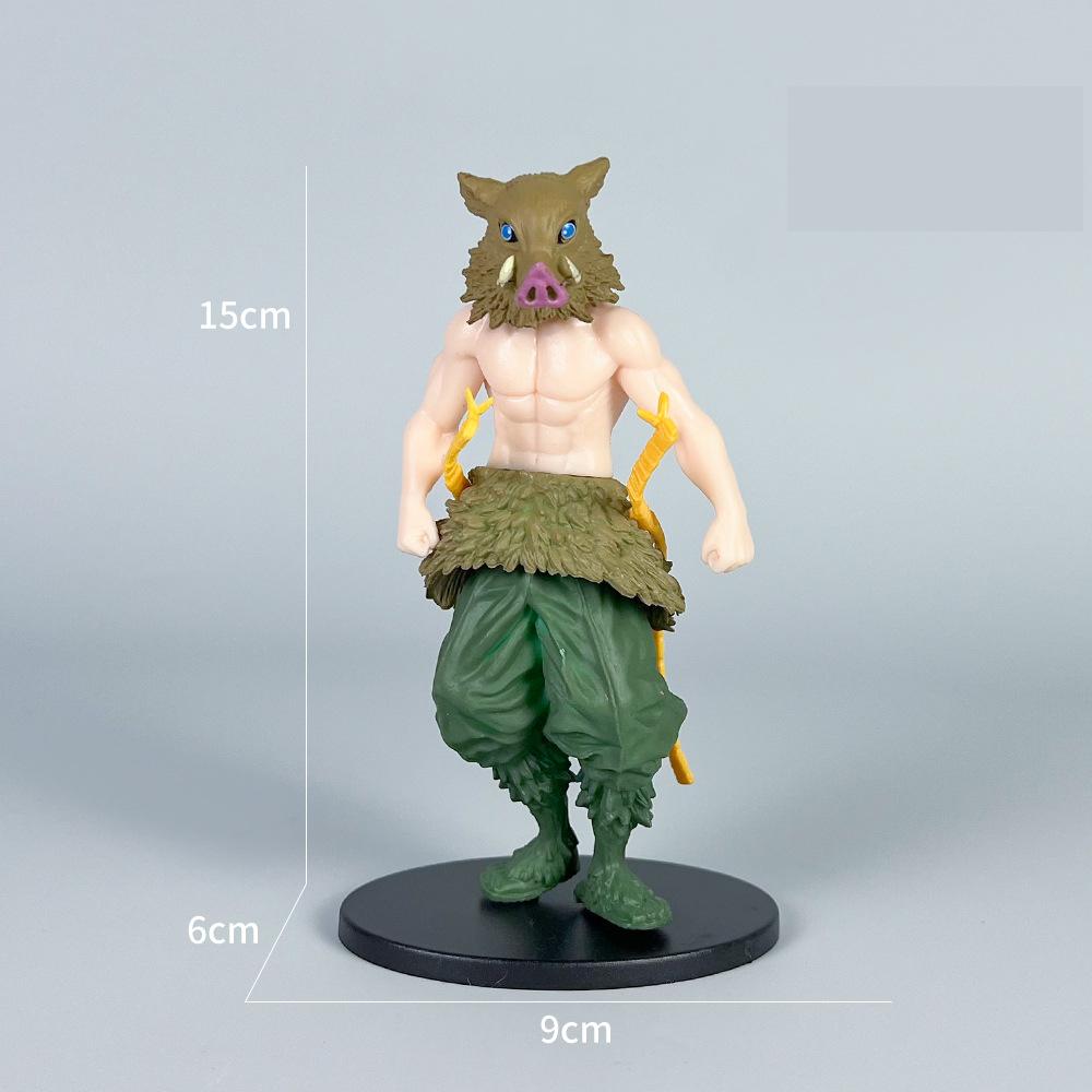 10cm Demon Slayer: Kimetsu No Yaiba Anime Figure Nezuko Kamado/Zenitsu Agatsuma Action Figure Collection Model Doll Toys Gifts