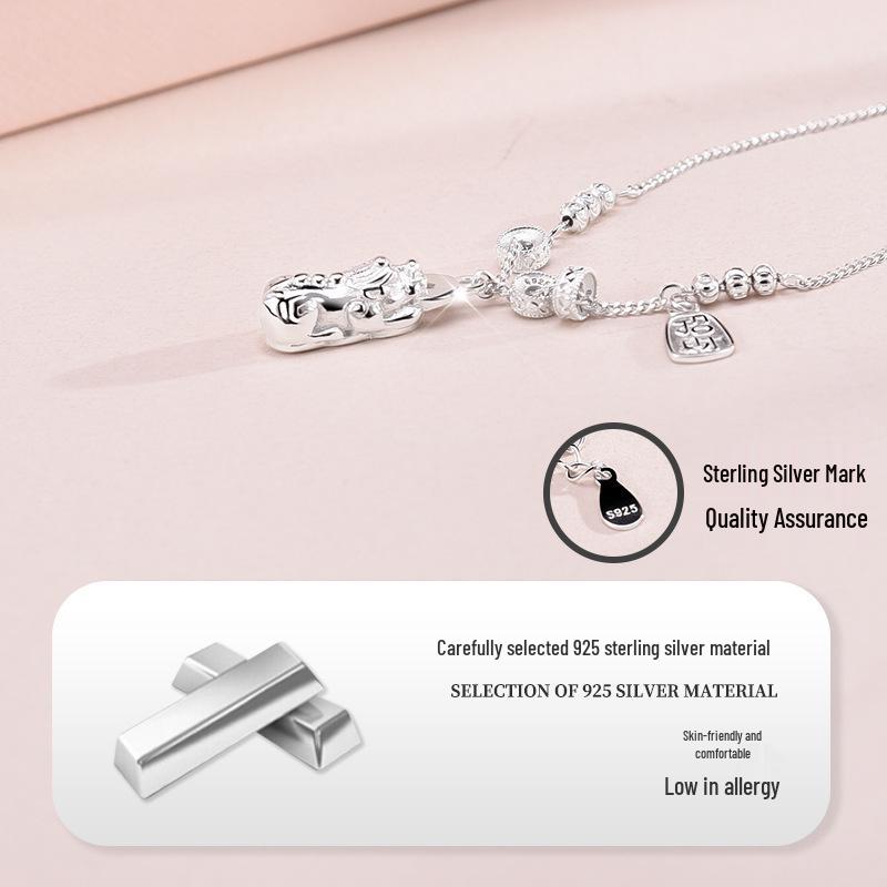 S925 Sterling Silber Pixiu Armband - 2025 Stilvoller & Vielseitiger Schmuck für Frauen, Glücksbringer & Geburtstagsgeschenk