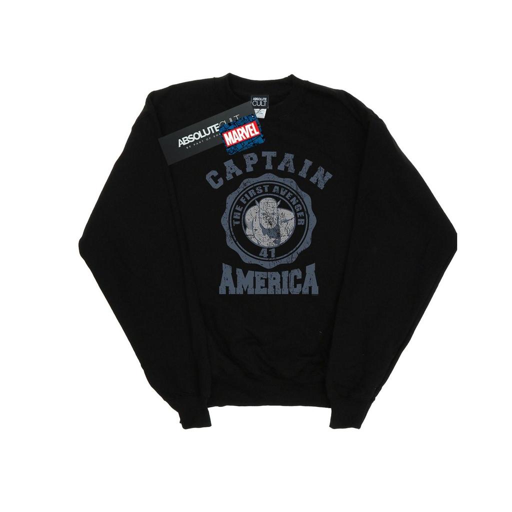 Marvel Mens Captain America Collegiate Sweatshirt