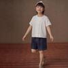 Hacikis Girls' White Lace Cotton Short-Sleeve Top