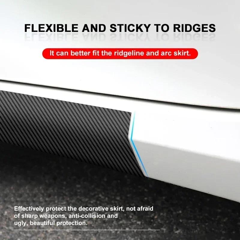 2 stk Karbon Bildør Sideskjørt Terskel Stripe Klistremerker Dekaler Styling for Toyota GR TRD Chr Corolla Yaris Rav4 E150 E120 Land Cruiser 200