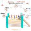 Montessori Wooden Hammering Bench: Children's Concentration & Hand-Eye Coordination Educational Toy