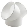 200mm/7.9in PVC Y Shape Ducting Splitter Versatile Compatibility Efficient Ducting Splitter Flexible Ducting For Extractor Fans
