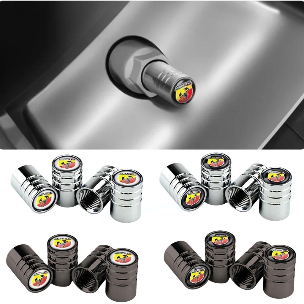 4Pcs Car Wheel Tire Valve Caps Air Stem Lavida Rline Tyre Plug for Abarth Punto 500x Stilo Ducato Palio Bravo Doblo Fiat Accessories