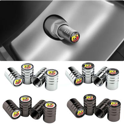 4 Pièces Bouchons de Valve de Pneu de Roue de Voiture Tige d'Air Lavida Rline Bouchon de Pneu pour Abarth Punto 500x Stilo Ducato Palio Bravo Doblo Fiat Accessoires