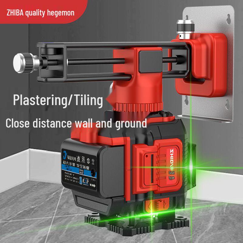 High-Precision 12-Line Green Laser Level with Automatic Self-Leveling for Outdoor Use