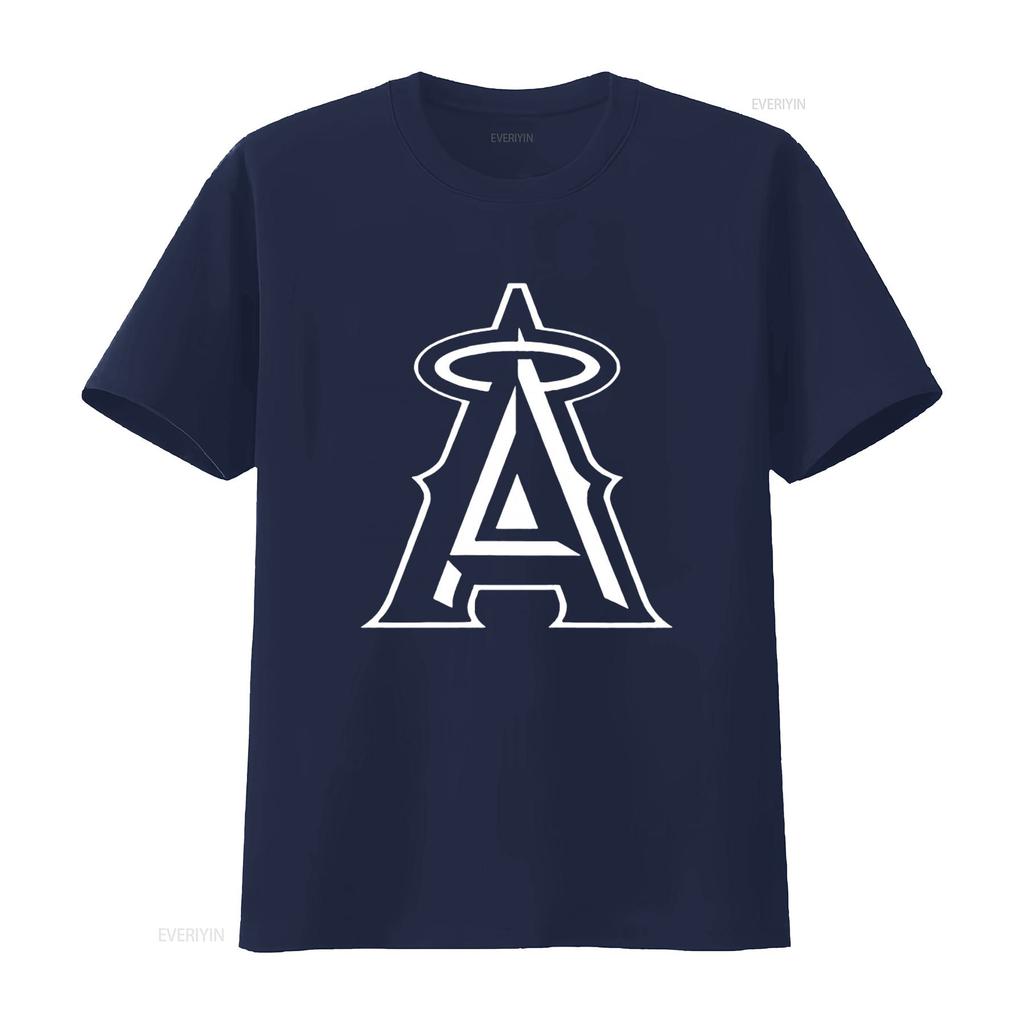 Angels Black Fan Baseball California Anaheim Champs All Cotton T Shirt For  Vintage Washed Comfortable Breathable Versatile
