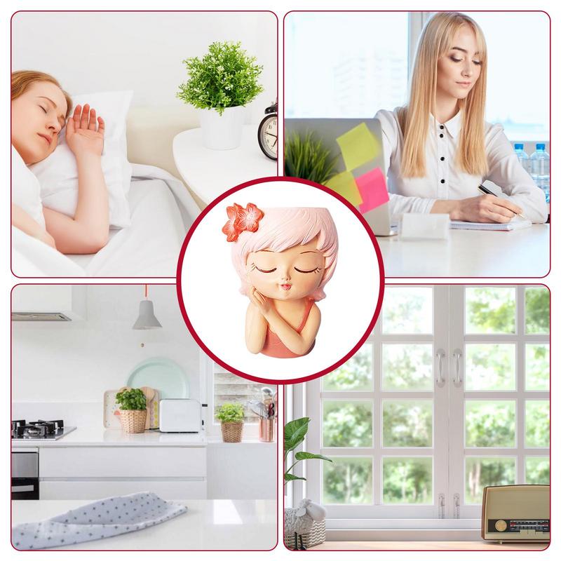 Vaso Fioriera 3D per Ragazze Fate Pianta Succulenta Contenitore Fiorito per Caffetteria Cucina Salotto Camera da Letto Giardino di Casa Decorazione Fioriera