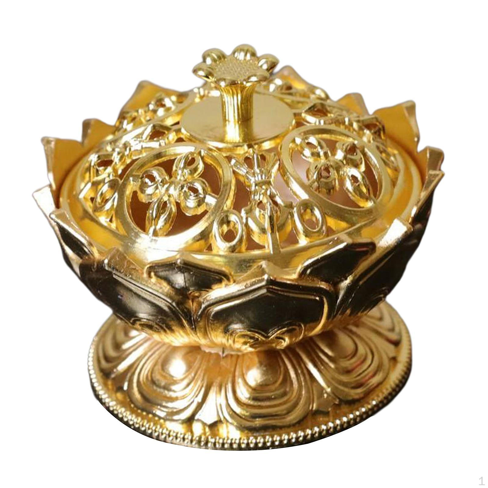 Burner - Vintage Holder for Home Decor and Meditation Style2 Gold