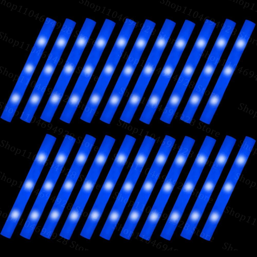 30-180PCS LED Foam Glow Stick with Sign Wedding Reception Props Light Up Stick Glow Stick for Wedding Party Birthday Concert