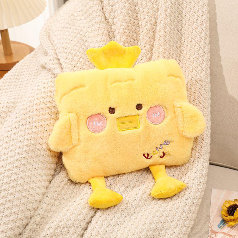 Bolsa de Água Quente Portátil Fofa para Aquecer Abdômen, Mãos e Pés