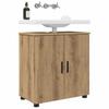 Bathroom Cabinet with Storage Artisan Oak Finish 61 x 35 x 64 cm