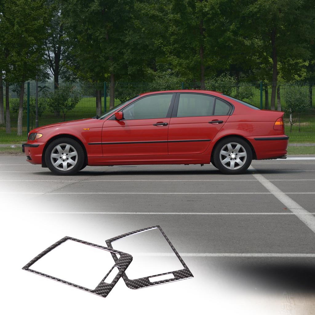 Carbon Fiber Dashboard Side Air Vent Outlet Trim Fit For BMW 3 Series E46 98-05