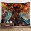 Mysterious Tree Tapestry Wall Decoration Blanket Room Background Poster Bohemian Home Art Decoration Hanging on the Wall