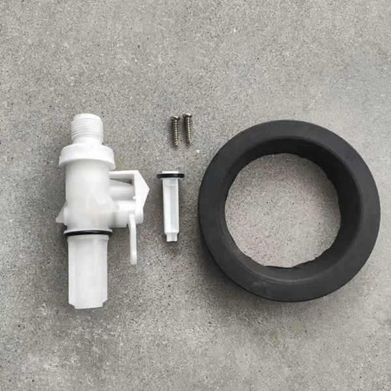 Trailer Toilet Repair Kit Plastic Replacement 13168 Water Control Assembly with Seal Gaskets and Threaded Fitting for Thetford IV Bathroom Maintenance