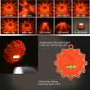 Rotating LED Warning Lights - 3pcs: Orange Car Safety & Traffic Alerts